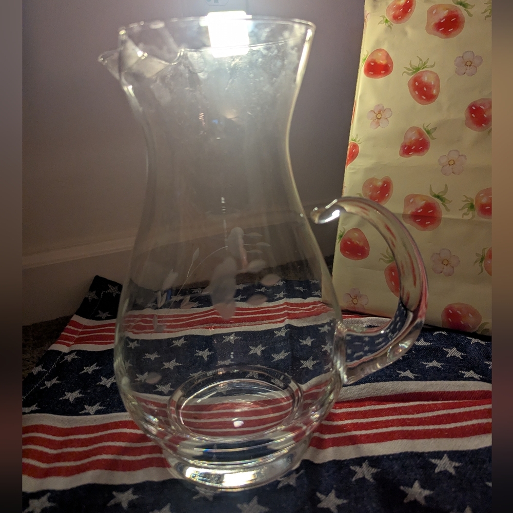 Princess House Heritage Handblown Beverage Server #459 Vintage